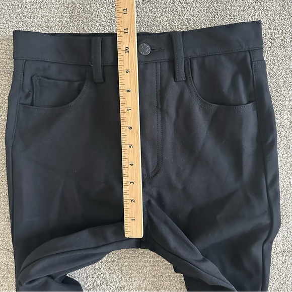 Pistola High Rise Skinny Pants Black Size 27 Stretch Rayon Blend Slit Hem - Picture 7 of 9